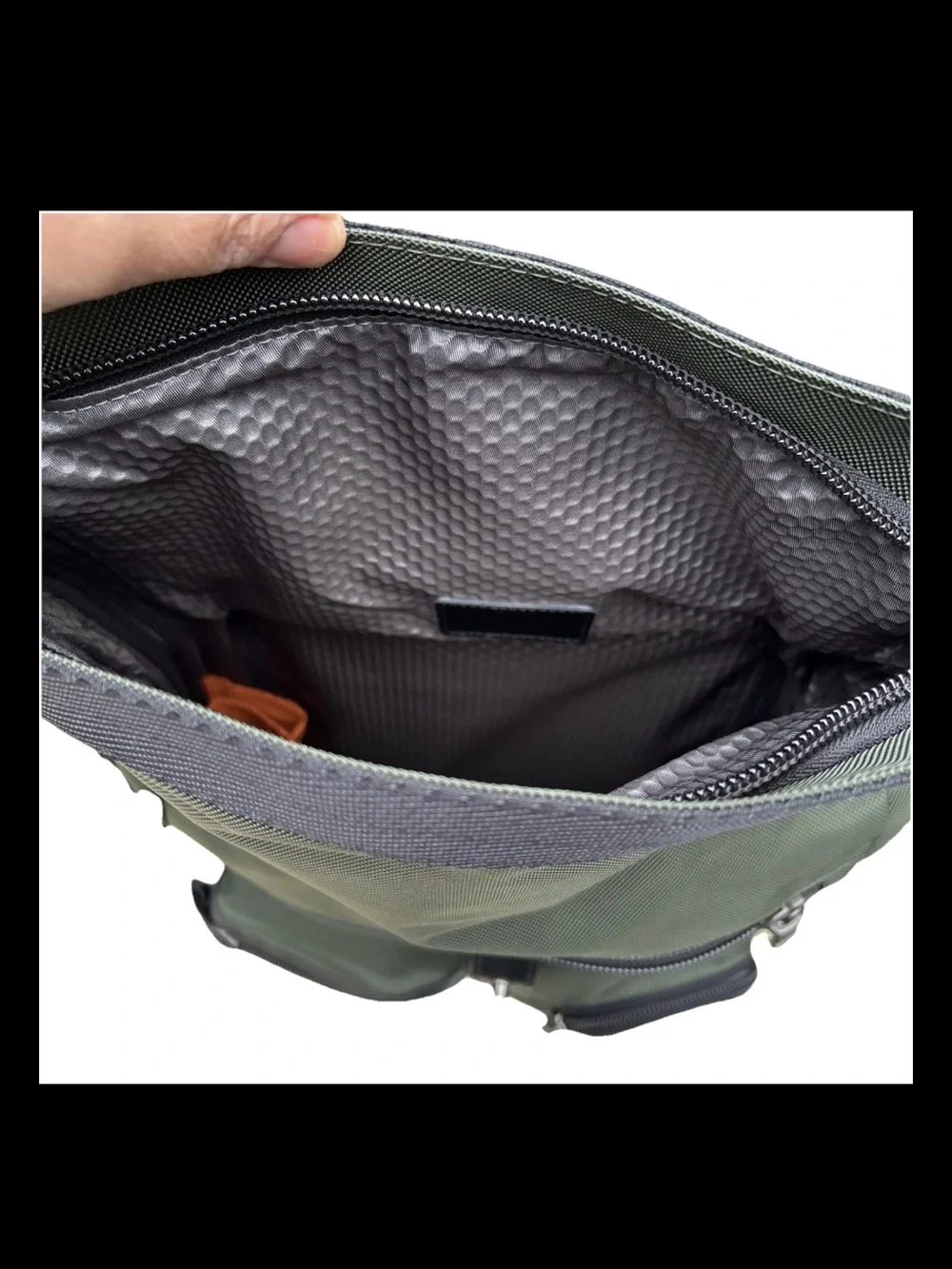 Tumi Alpha Bravo Luke Roll-Top Backpack Olive Green Ballistic Nylon Carry On Bag